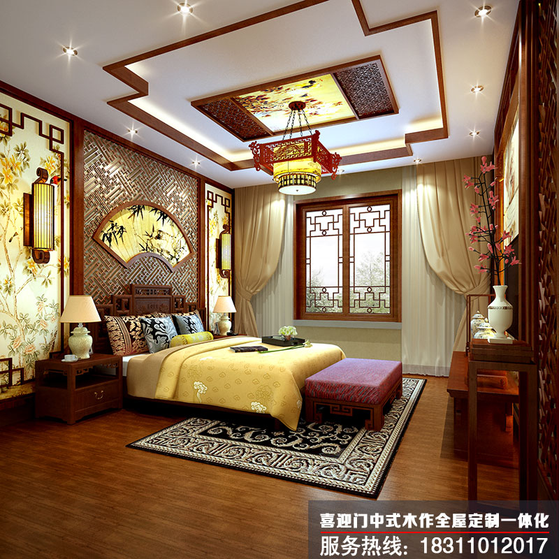 中式古典家居卧室室设计图片