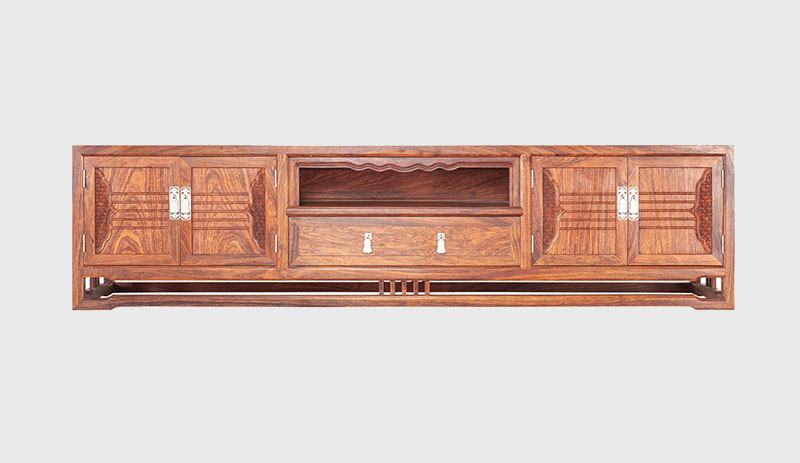 刺猬紫檀电视柜低柜现代中式全实木电视柜客厅高低柜
