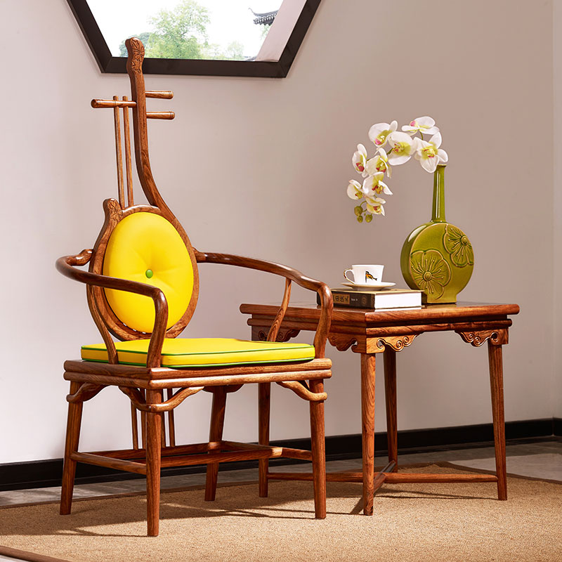 中式书椅-琵琶椅